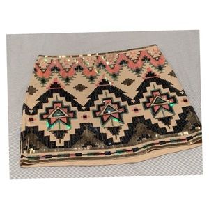 Express sequin skirt